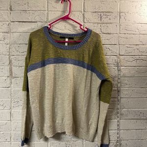 Kensie Color block Stripe Sweater Size XL